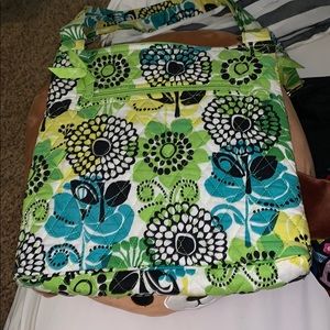 green Vera Bradley shoulder purse